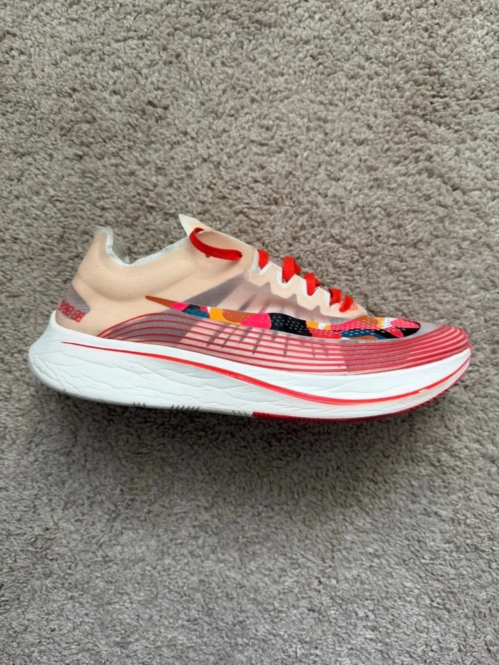 Nike Zoom Fly SP Mens Size 9.5 Translucent Running Shoes AV8074-800